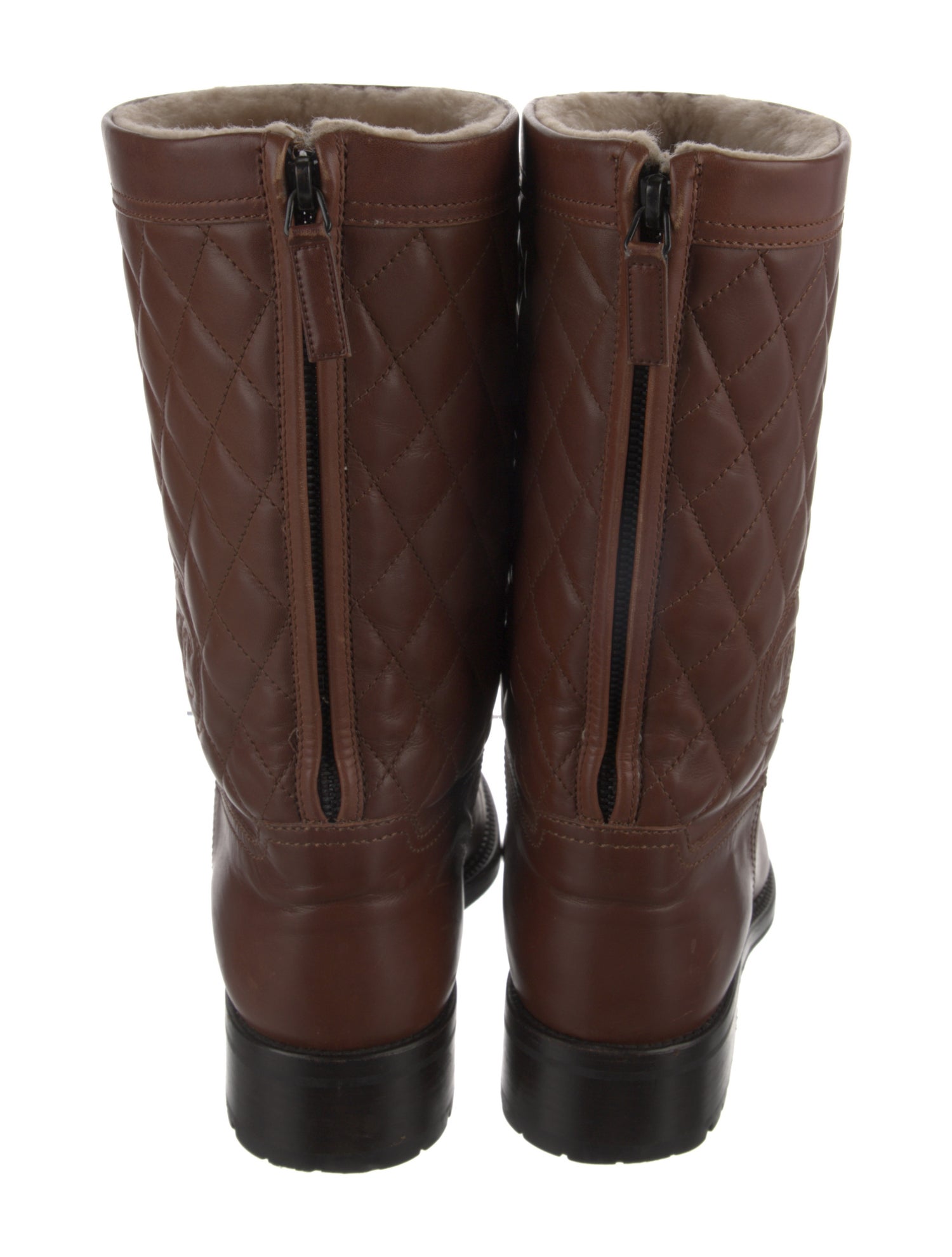 Chanel 2013 Interlocking CC Logo Boots